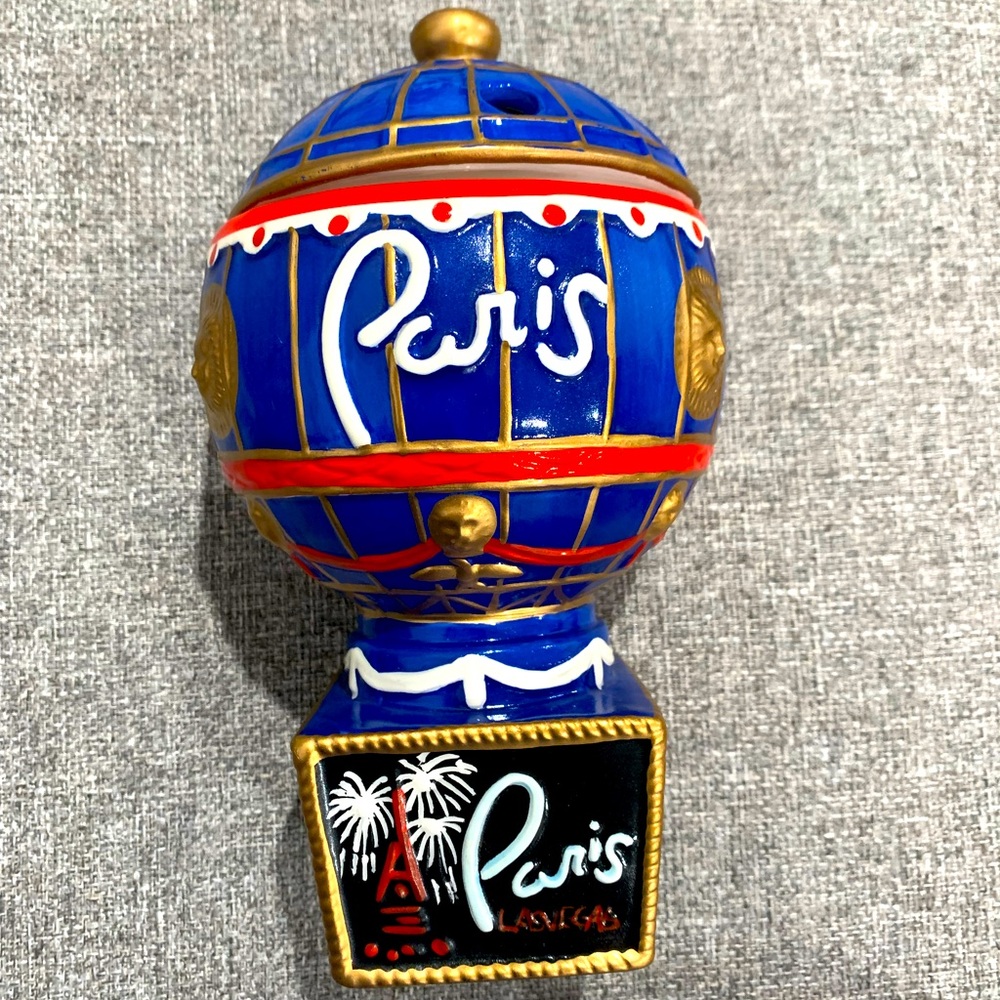 🚨🔥Vintage EUC Las Vegas Paris Hotel Cookie Jar Blue Very Rare!